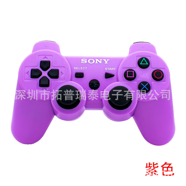 PS3 Spilkontrol PS3 Bluetooth Trådløs Håndkontrol PS3 Universal Knapp Spilkontrol Purple