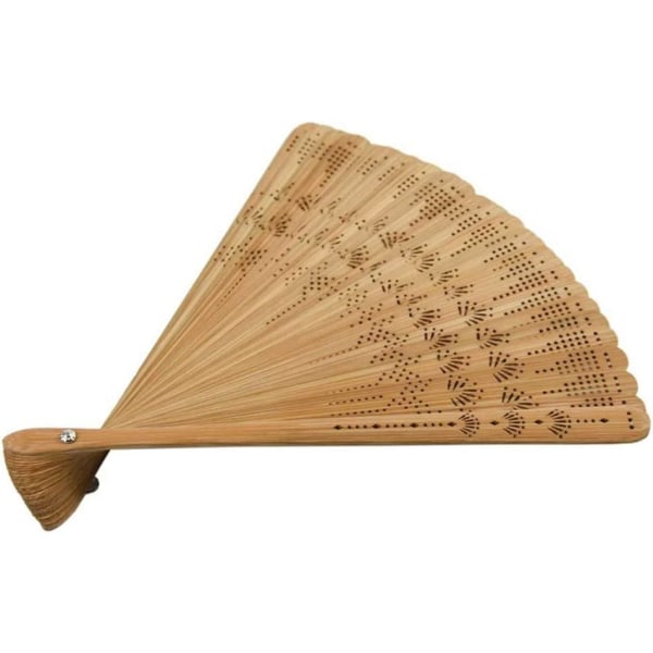 Folding Fan - Bærbar Bambus Håndholdt Fan Silke Håndtegnet pige