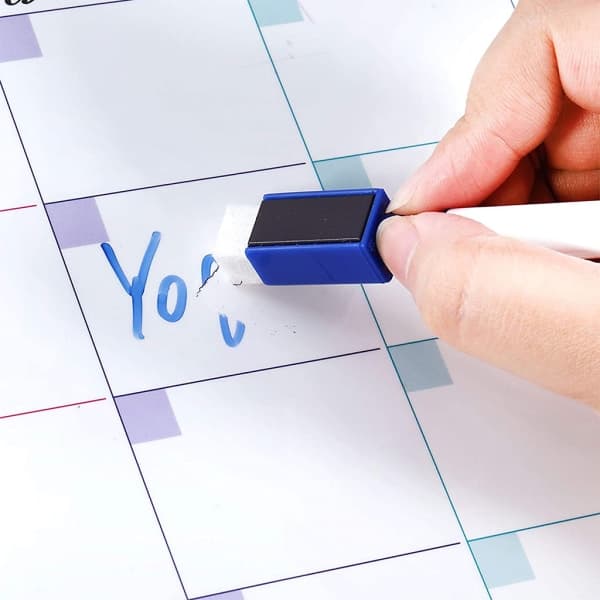 Myk magnetisk whiteboardtavle for kjøleskap Måneds-/ukeplankalender null - 2-FF-