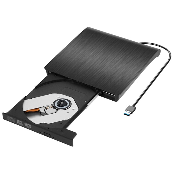 Extern DVD-enhet USB 3.0 CD DVD-RW-brännare för PC Laptop White