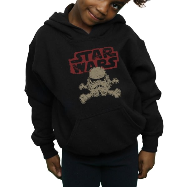 Star Wars Girls Stormtrooper Skull Logo Hoodie 5-6 år Svart 5-6 år