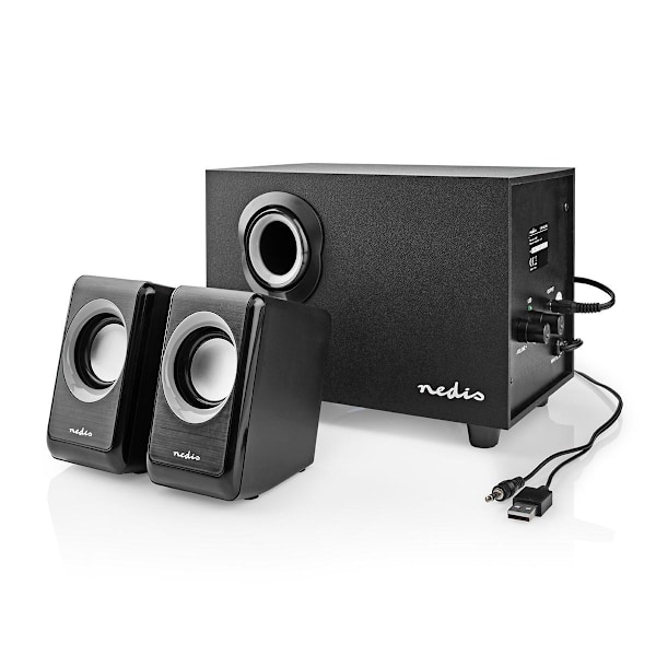 Nedis PC-högtalare | 2.1 | 33 W | 3,5 mm hane | USB-ström | Volymkontroll 1720