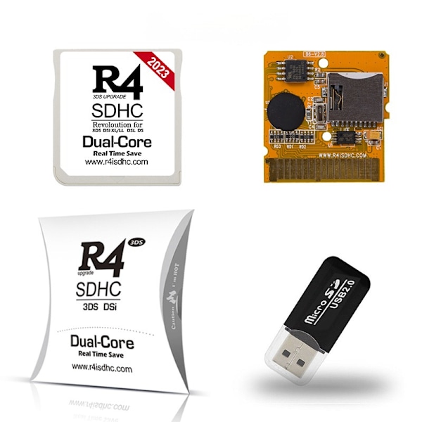 R4 Game Card R4 Burning Card 2024 Ny version R4I SDHC Silver Card Guld Card Hvid Card NDS Gam 2023 White Card