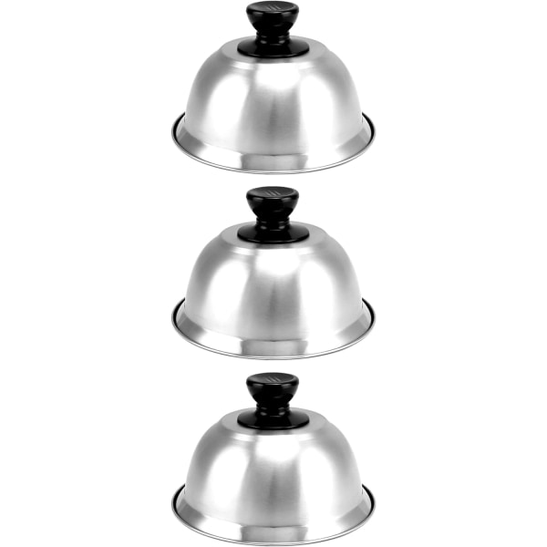 3-pack Burgerlock, Smältkupa, Rostfritt Stål, 16 x 10 cm, För Hamburgare