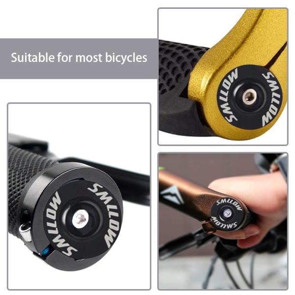 2 stk stangendepropper Universal cykelstyr hætter Aluminiumslegering cykelstyrender til mountainbike landevejscykel