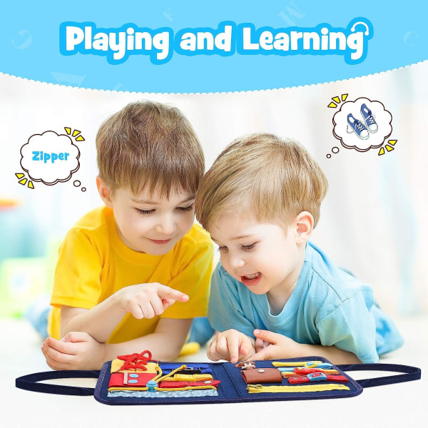Toddler Busy Board Toddler Activity Board - Pedagogiska inlärningsleksaker för småbarn