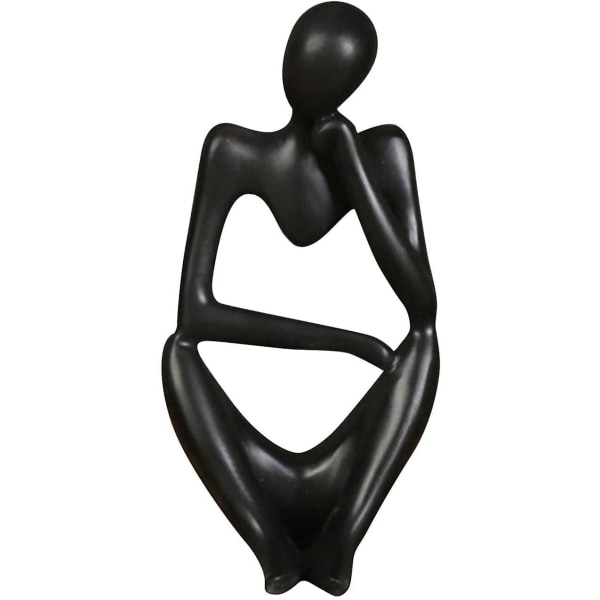 Abstrakt staty i hartsskulptur och figurer modern interiör