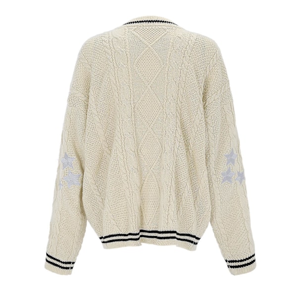 Taylor Swift Cardigan - Broderte Koselig Cardigan, Lett Slapp Høst Cardigan Genser Svart Aprikos Black apricot M