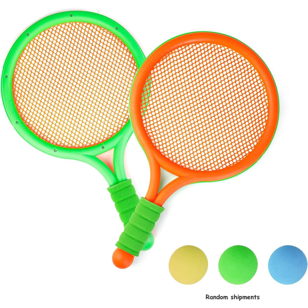 Tennisracketar för barn Plastracket set om 4 med tennisbollar