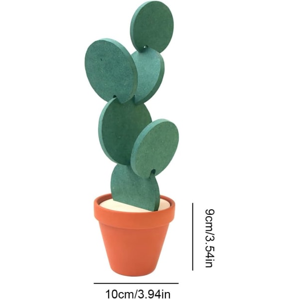 Kaktusunderlägg, Underlägg Cactus Set, DIY Round Cup Underlägg