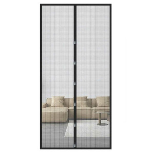 Magneettinen Hyttysverkko Oveen - Hyttysverkko-ovi Magneetilla 210x100cm Musta musta black