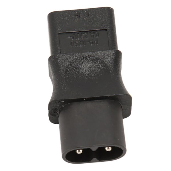 IEC320 C8 til IEC320 C9 Adapter C8 Han til C9 Hun Konverter Strømkonverteringskontakt AC 250V 6A 1500W