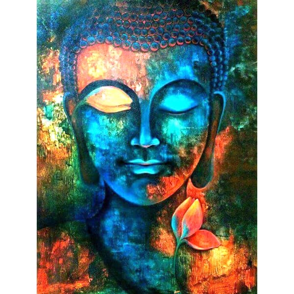 (30x40cm) 5D Diamantmalingsett Buddha-statue for voksne Ch