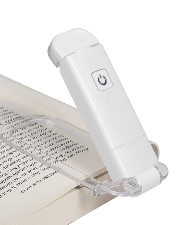 Leselys USB Oppladbart 2 Lysstyrker Justerbar Hvit-FF-