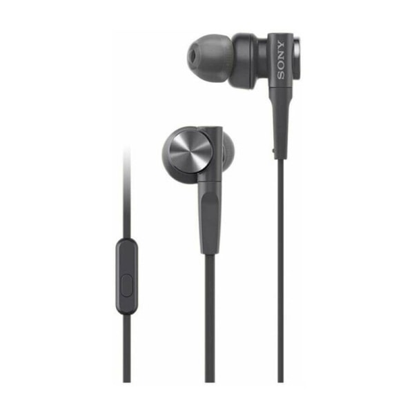 SONY MDR-XB55AP Bass Booster In-Ear-hörlurar In-line fjärrkontroll Mic - 2 färger Black color