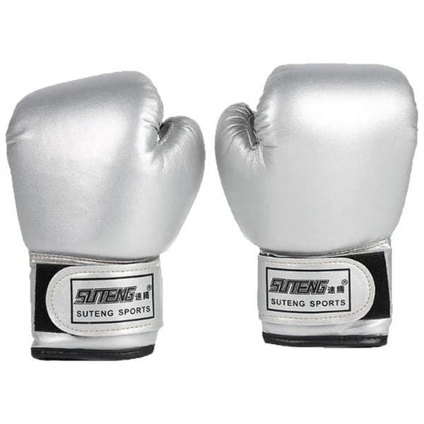 3-10 år Boxningshandskar för barn för skojs skull Muay Thai Fight Sanda Kampsportsväska Stansningsträning PU-vantar Handskutrustning-FF- Blue 0.18