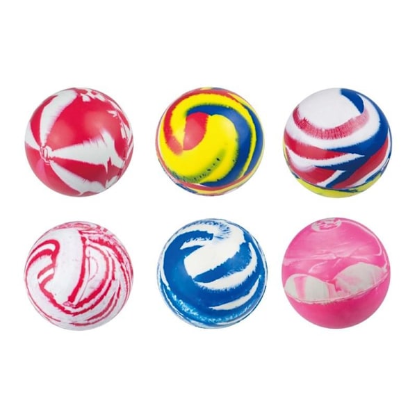 Studsbollar 3,5 cm 6-pack Multicolor multifärg