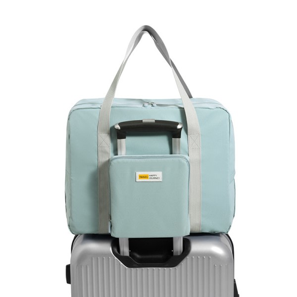 Vikbar resväska Tygväska Handbagage (marinblå)