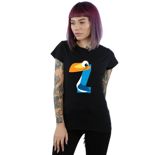 Disney Alphabet for Women/Ladies Z er for Zazu Cotton T-Shirt L Bl Black L