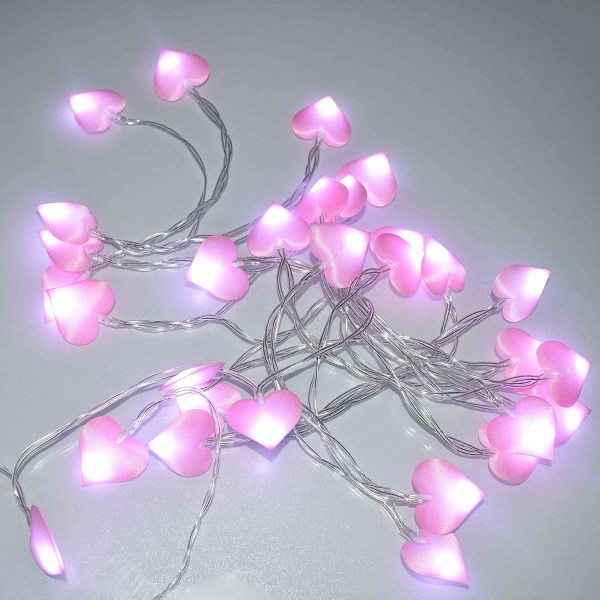 Metriä 20 LED-sydämen muotoista LED-valosarjaa makuuhuoneeseen