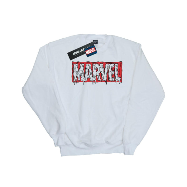 Marvel Mens Drip Logo Sweatshirt L Vit White L