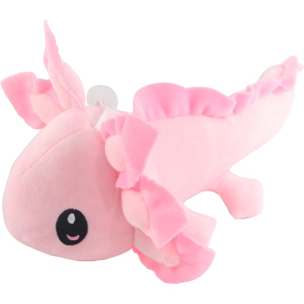 Kawaii Axolotl Plyschkudde Mjukt Gosedjur Rosa Gul Axolotl Hexagonal Dinosaurie Plyschleksaker Dockhem 35cm (Rosa)