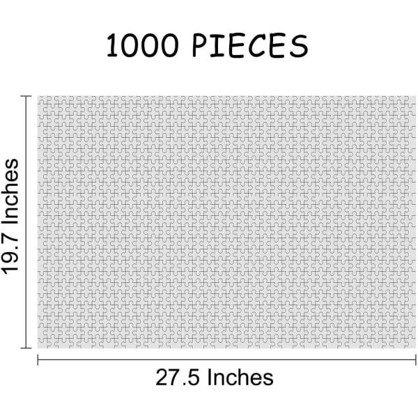 Puslespill 1000 brikker for voksne Brain IQ-utvikler magisk spill