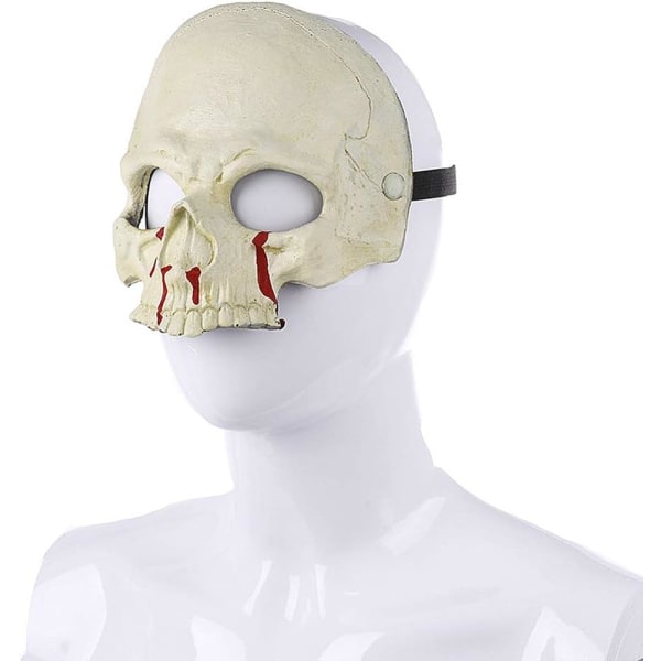 ABOOFAN Halloween Halvmasker Bloody Skull Masks Animal Head Masks Maskerade Masker Skjelettmasker Halloween