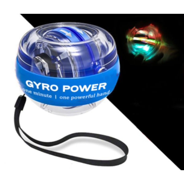 Håndledstrænerbold Auto-Start Håndledsforstærker Gyrobold-Blå