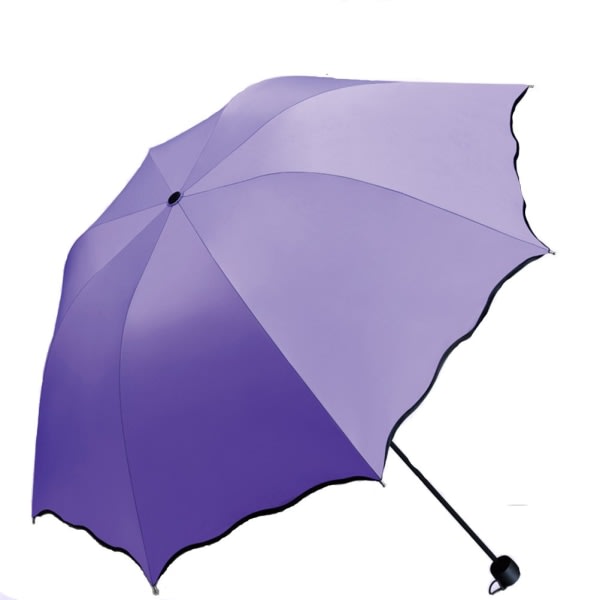Aurinkovarjo Naisten UV-sateenvarjo naisille Taitettava päivänvarjo Vedenpitävä UV-sateenvarjo auringonsuojaukseen Flower Magic Kevyt 8 luuta sateenvarjo