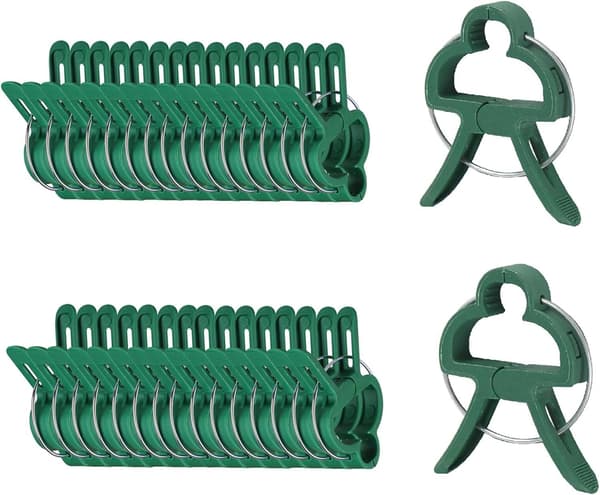 Kasviklipsit / pidikkeet 25/50 kpl, kasviklipsit kasvitukeen, tomaateille ja köynnöskasveille 50-Pack