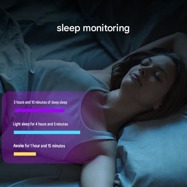 Multifunktionel Smart Ring med Puls-, Blodilt- og Søvnmonitor, Vandtæt Fitness Tracker til Daglig Sundhed Silver Gray No. 9