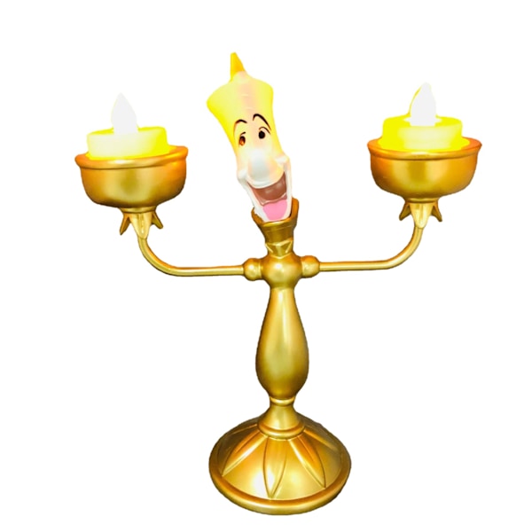 Beauty and the Beast Lumiere Ljusstake Bordslampa Prydnad Nattlampa