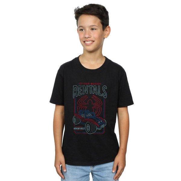 Marvel Boys Spider-Man Spider-Buggy Rentals T-shirt 9-11 år Sort 9-11 år