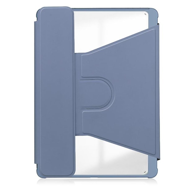 For Samsung Galaxy Tab S9 Fe+ 360 Rotation Transparent Smart Case with Keyboard Lavender
