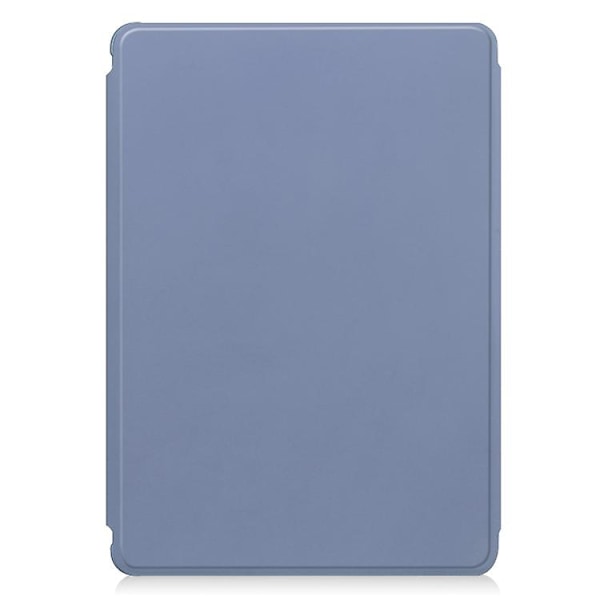 For Samsung Galaxy Tab S9 Fe+ 360 Rotation Transparent Smart Case with Keyboard Lavender