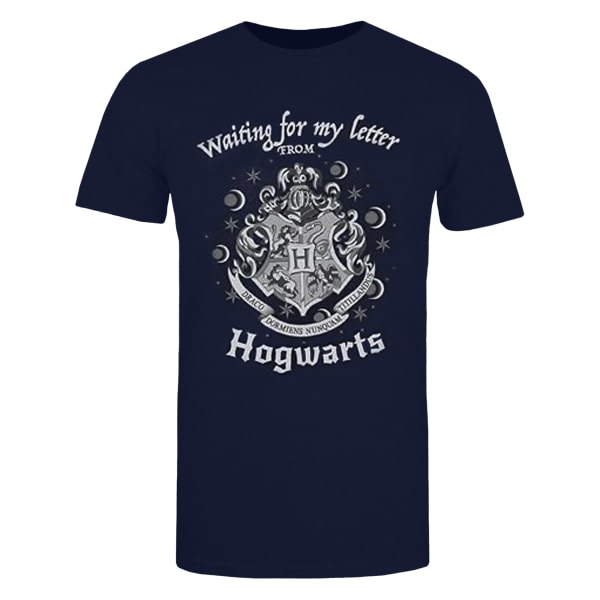 Harry Potter-piger venter på mit brev Hogwarts T-shirt 12-13 Marineblå 12-13 år