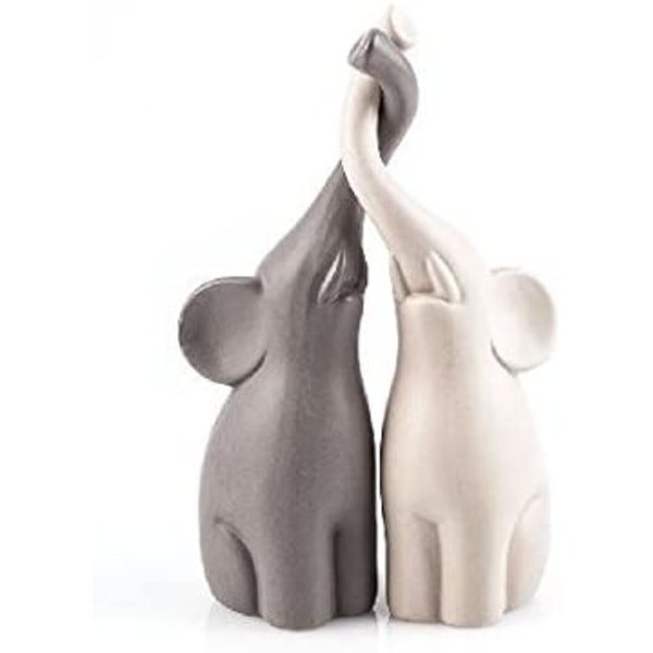 Elephant Lovers - Sæt med 2 - Højde: 15 cm