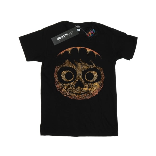 Disney Coco Miguel Face Svart L T-shirt för pojkvän i bomull för dam/dam