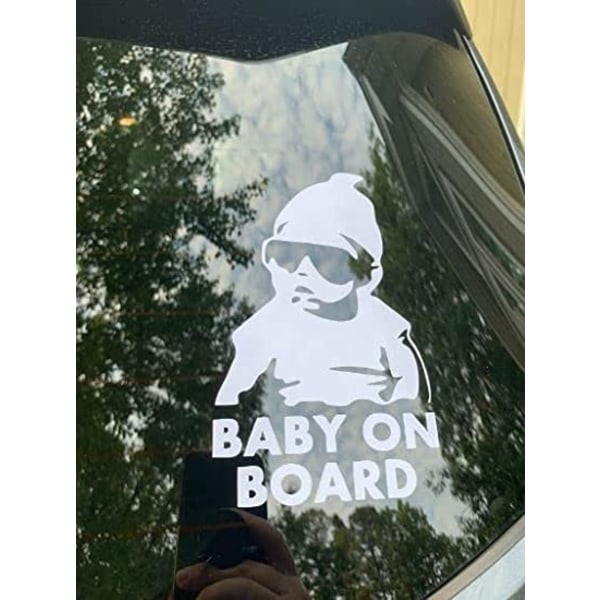 Baby-on-board reflekterende bumper stickers - (sæt med 2) Fun Cute Cool S