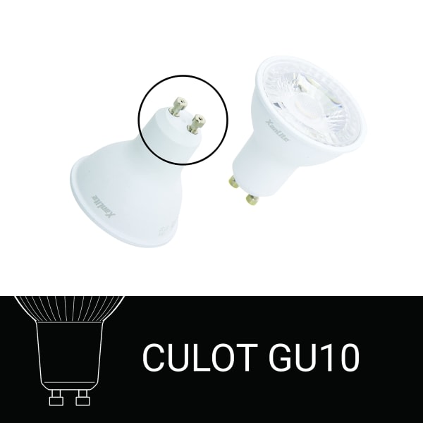 Lyst innfelt taklys - Sett med 5 innfelte spotlights GU10 LED-pærer inkludert - Nøytral hvit 50 W