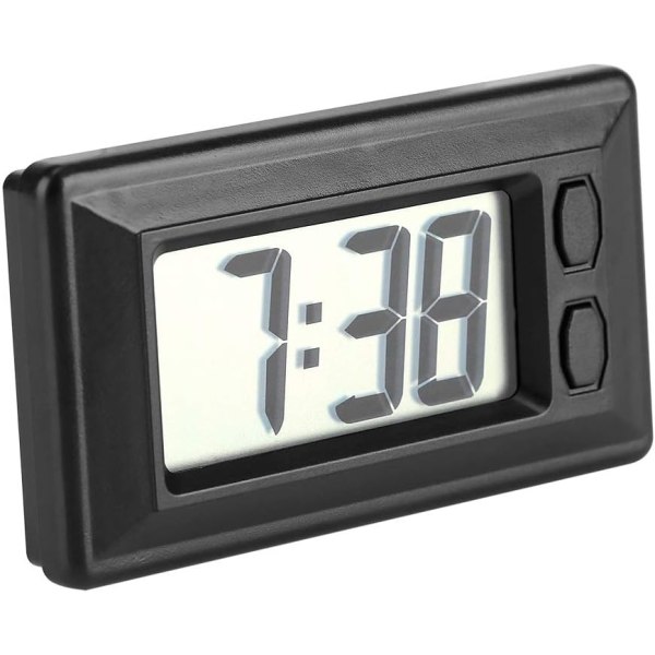 LCD digital klokke - Ultratunn elektronisk klokke for kjøretøy