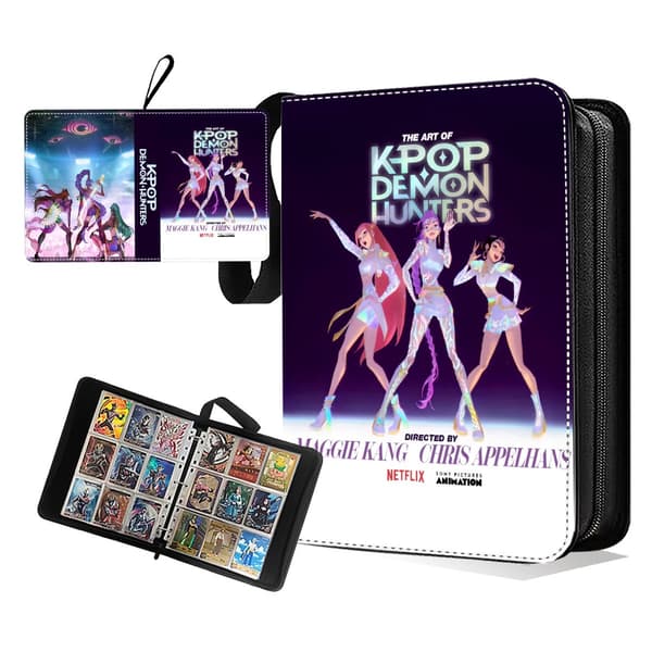 K-POP Witch Hunter Girl Group Shaka Boy Group Kortalbum Dragkedja Kort Lösblad Samlarbok 4-panel transparent page
