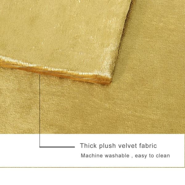 Velourpude - Elegant guld