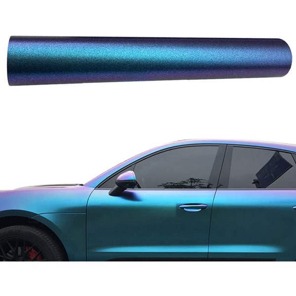 Lilla bilfilm selvklebende | Dekorativt klistremerke og dekal for bil | Selvklebende film med luftutløserteknologi Lilla sjarmblå - lys 30*100 cm