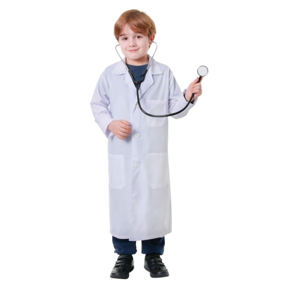 Bristol Novelty Child/Children Doctor Takki L Valkoinen Valkoinen L