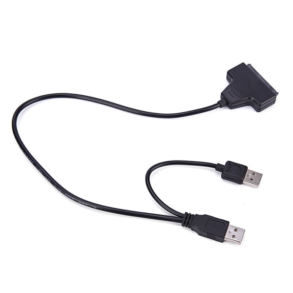 2017 Digital USB 2.0 til SATA-konverteringsadapterkabel for 2,5 SA Svart 5cm*4cm*1cm