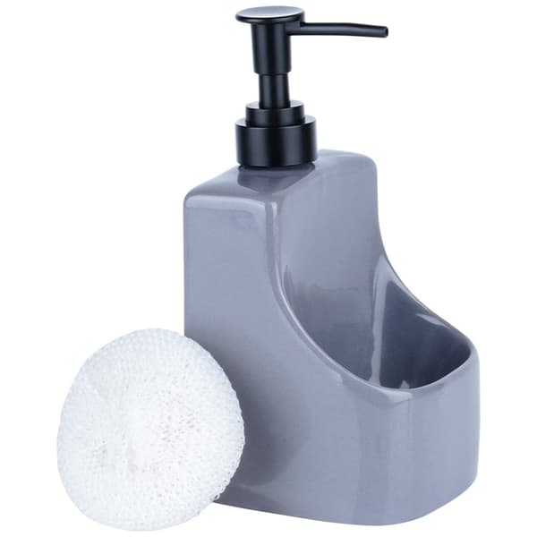 Oppvaskmiddeldispenser 400 ml med svampholder og svamp-FF- 316