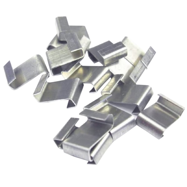 ALM aluminiumkabelklämmor (pack med 50) One Size Silver One Size
