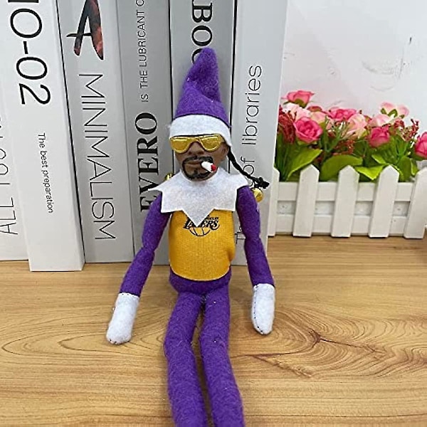 Snoop On A Stoop Joulupukki Nuken Musta Joulupukki Nuken 118 Tuumaa Käsintehty Hip Hop Nuken Pehmeät Lelut Lahjat Kotiin Puutarhaan Halloween  (FMY) 2pcs